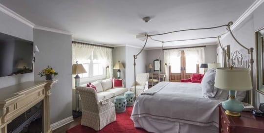 Bedroom of guesthouse.