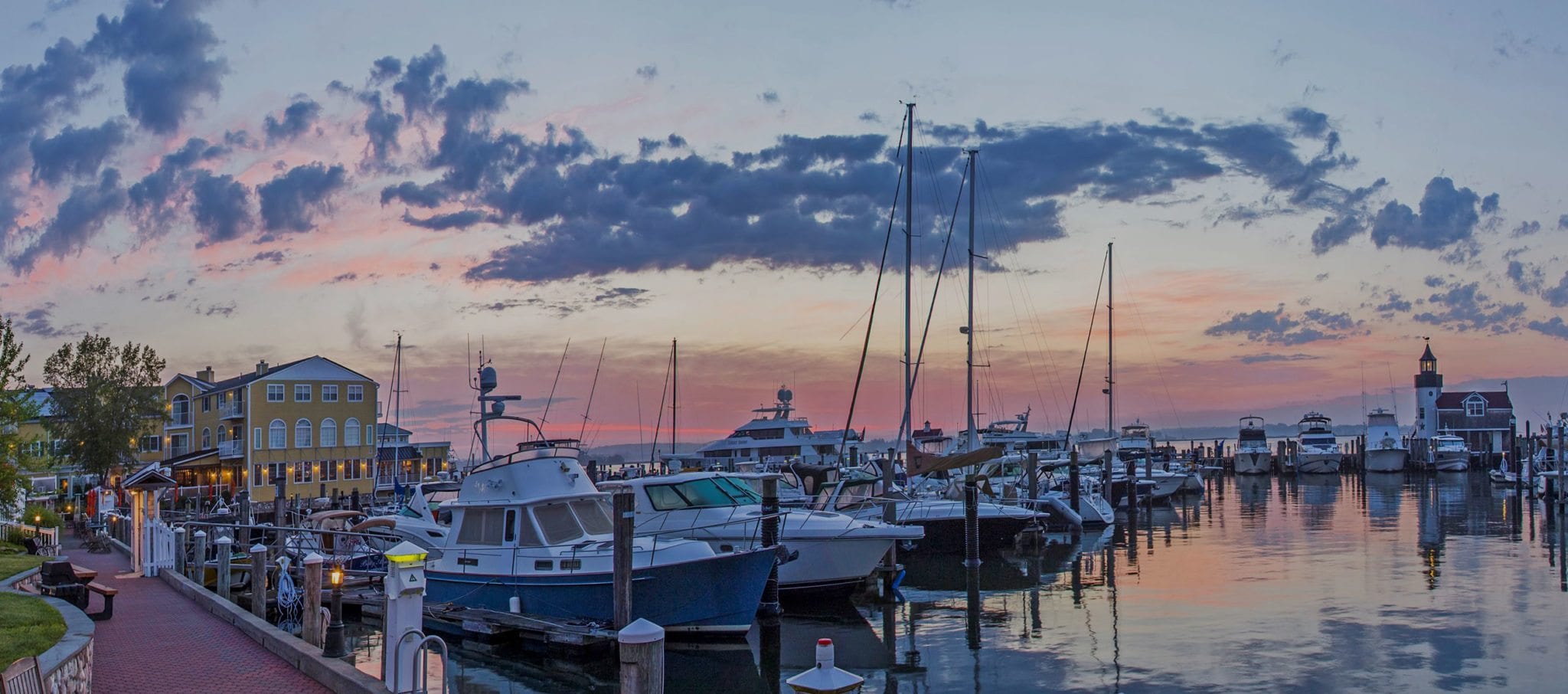 Marina at sunrise.